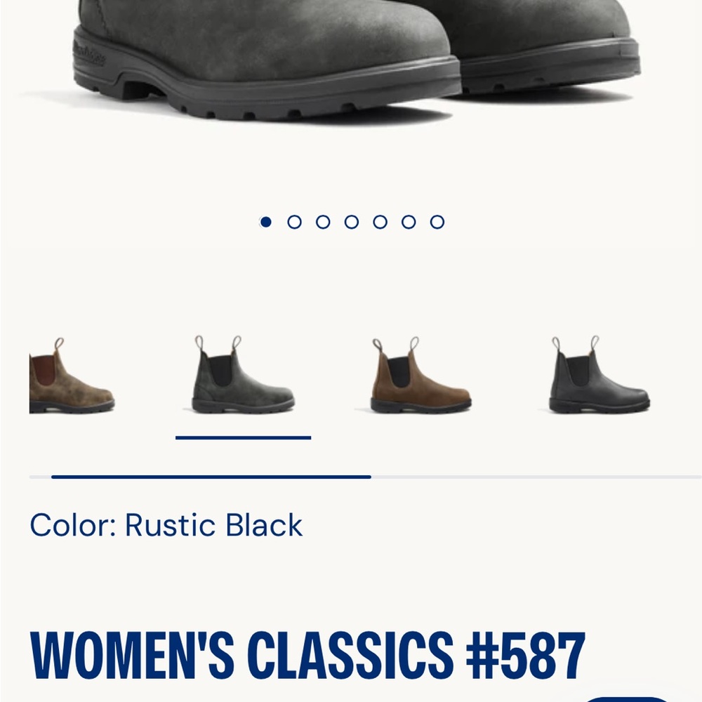 Blundstone Women's Classics #587 Ankle Boots in Rustic Black